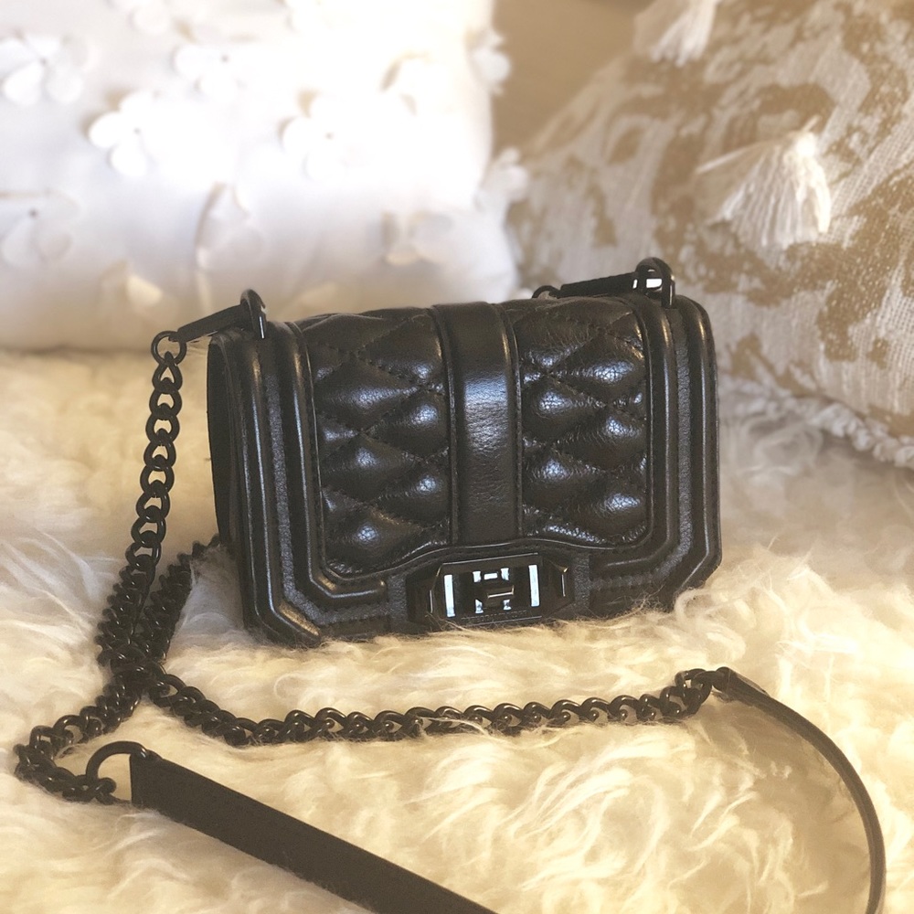 Rebecca Minkoff Black Leather Crossbody Bag